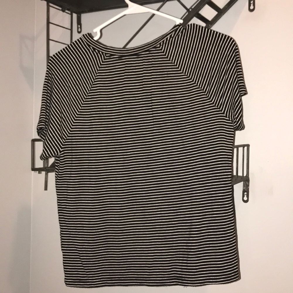 TWO FOR ONE!! Black and white stripped Tees